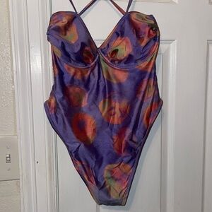 La’mariette x Selena Gomez collab one piece swimsuit.